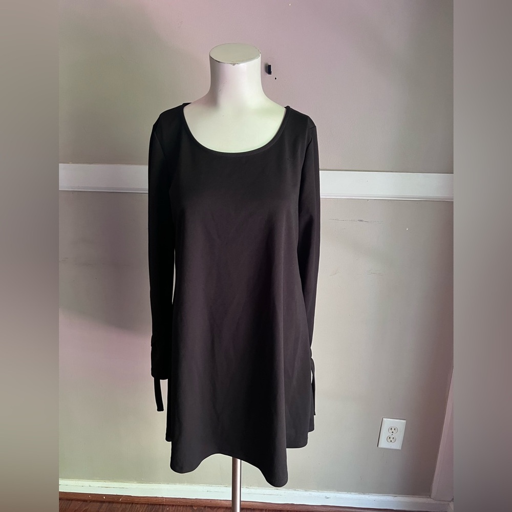 The Vanity Room Black Long Sleeve Mini Dress